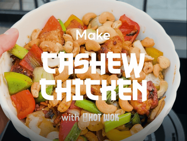 Saltato asiatico con pollo e anacardi