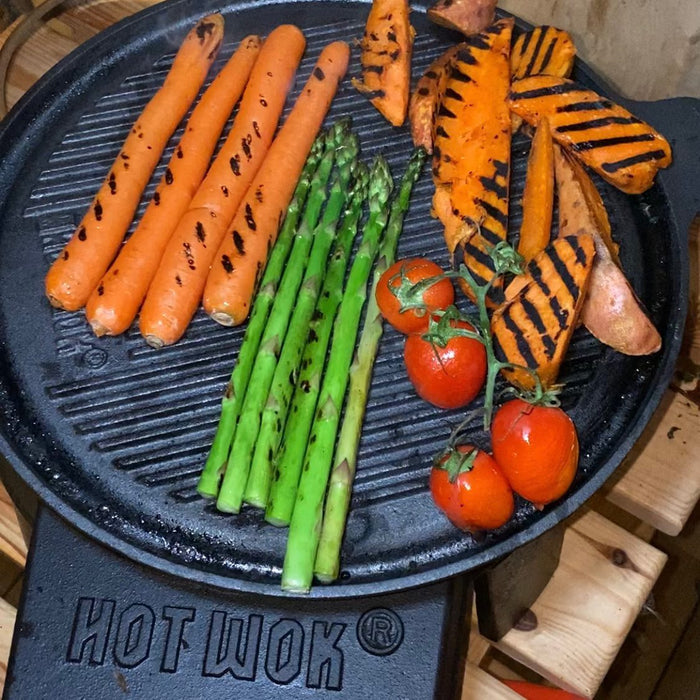 HOW TO: HOT WOK Grillpan - Cast iron | Double sided - HOT WOK