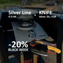 SILVER LINE WITH KNIFE - HOT WOK